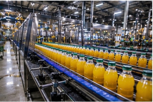 Beverage bottling production line