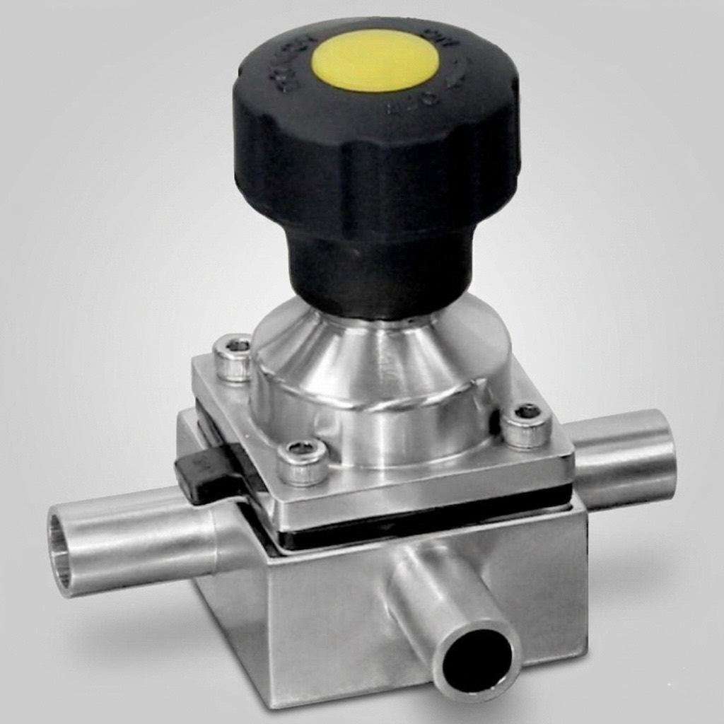 Three-Way Hygienic Diaphragm Valve