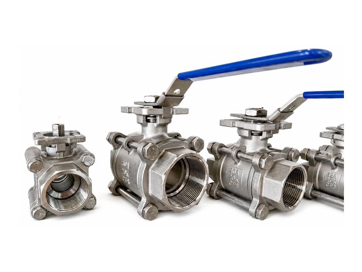 Sanitary ball valves